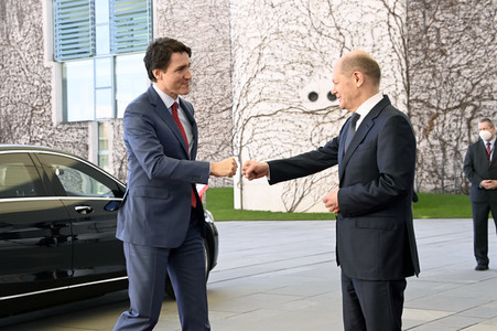 Empfang des Premierministers von Kanada in Berlin