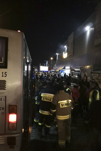 Erstaufnahmelager für ukrainische Flüchtlinge in Korczowa