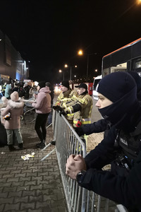 Erstaufnahmelager für ukrainische Flüchtlinge in Korczowa