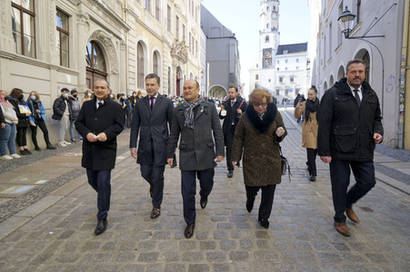 Menschenkette gegen Ukraine-Krieg in Görlitz