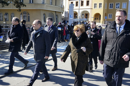 Menschenkette gegen Ukraine-Krieg in Görlitz