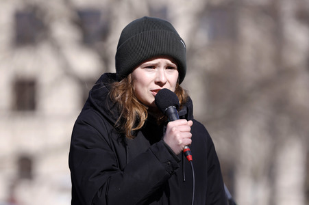 Demonstration gegen den Krieg in der Ukraine und für Klimagerechtigkeit in Berlin