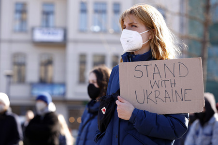 Demonstration gegen den Krieg in der Ukraine und für Klimagerechtigkeit in Berlin