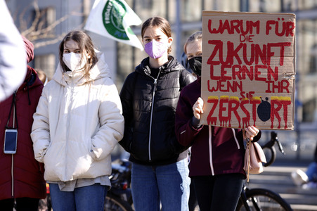 Demonstration gegen den Krieg in der Ukraine und für Klimagerechtigkeit in Berlin