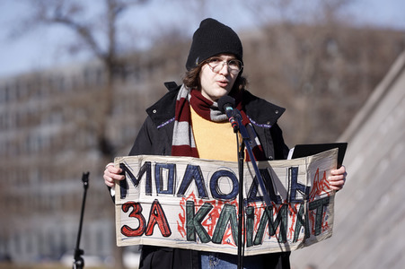 Demonstration gegen den Krieg in der Ukraine und für Klimagerechtigkeit in Berlin