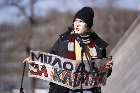 Demonstration gegen den Krieg in der Ukraine und für Klimagerechtigkeit in Berlin