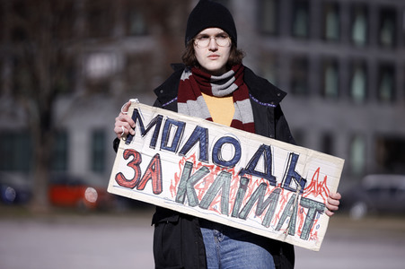 Demonstration gegen den Krieg in der Ukraine und für Klimagerechtigkeit in Berlin
