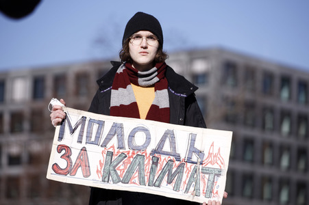 Demonstration gegen den Krieg in der Ukraine und für Klimagerechtigkeit in Berlin