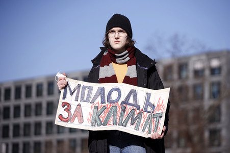 Demonstration gegen den Krieg in der Ukraine und für Klimagerechtigkeit in Berlin