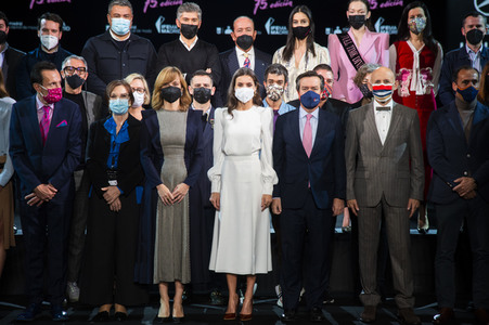 Königin Letizia besucht die 75. Mercedes-Benz Fashion Week Madrid