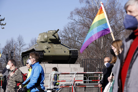 Großdemonstration gegen den Krieg in der Ukraine in Berlin