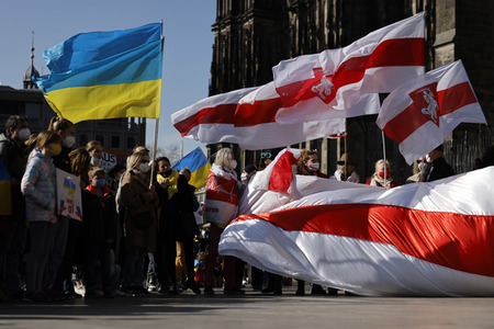 Demo gegen den Krieg in der Ukraine in Köln