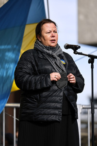 Demo gegen den Krieg in der Ukraine in Köln
