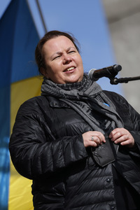 Demo gegen den Krieg in der Ukraine in Köln