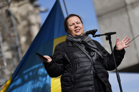 Demo gegen den Krieg in der Ukraine in Köln