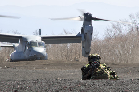 Gemeinsame Militärübung der USA und Japan in Gotemba