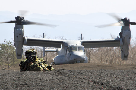 Gemeinsame Militärübung der USA und Japan in Gotemba