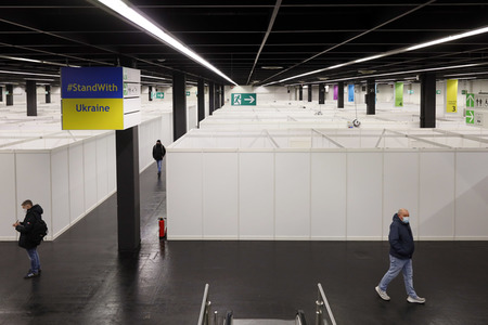 Zentrum für Ukraine-Flüchtlinge in Köln