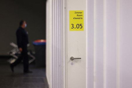 Zentrum für Ukraine-Flüchtlinge in Köln