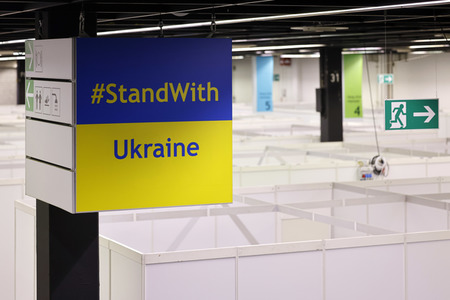 Zentrum für Ukraine-Flüchtlinge in Köln