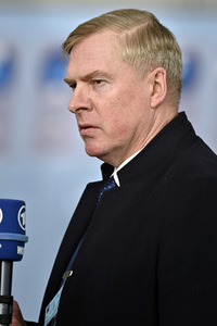 Pressestatement von Kalle Laanet im NATO Hauptquartier in Brüssel