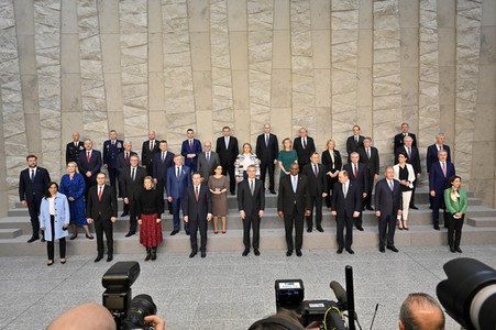 Fototermin mit den NATO-Verteidigungsministern in Brüssel