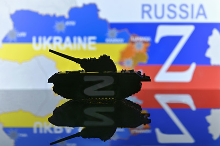 Russisches Z-Symbol im Ukraine-Krieg