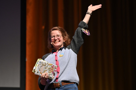 Margit Auer auf der lit.Kid. 2022 in Köln