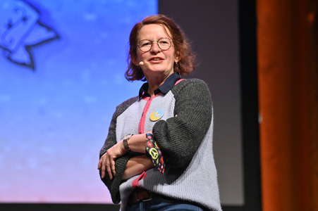 Margit Auer auf der lit.Kid. 2022 in Köln