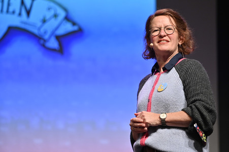 Margit Auer auf der lit.Kid. 2022 in Köln