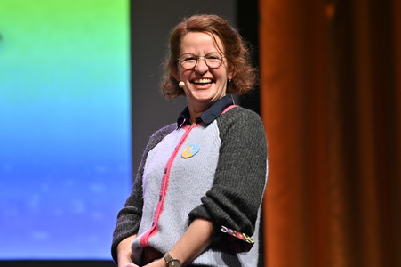 Margit Auer auf der lit.Kid. 2022 in Köln
