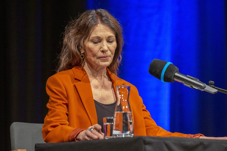Iris Berben und Paul Ingendaay auf der lit.Cologne 2022 in Köln