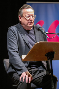 Jens Thomas und Matthias Brandt auf der lit.Cologne 2022 in Köln