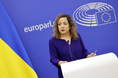 Pressekonferenz im EU-Parlament in Straßburg
