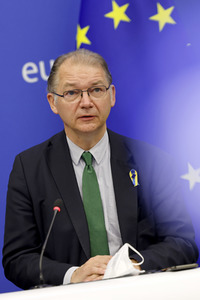 Pressekonferenz im EU-Parlament in Straßburg