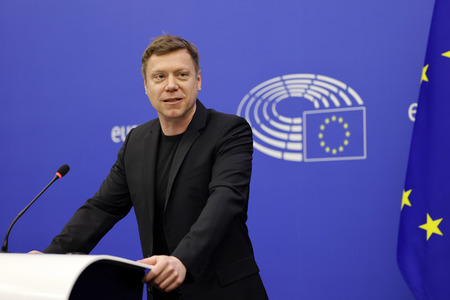 Pressekonferenz im EU-Parlament in Straßburg