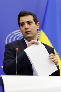 Pressekonferenz im EU-Parlament in Straßburg
