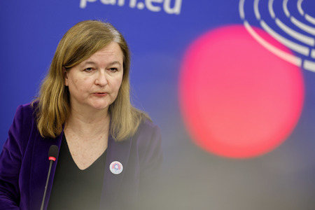 Pressekonferenz im EU-Parlament in Straßburg
