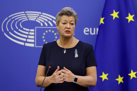 Pressekonferenz im EU-Parlament in Straßburg