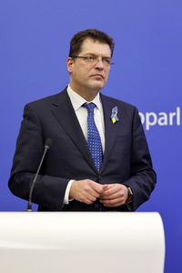 Pressekonferenz im EU-Parlament in Straßburg