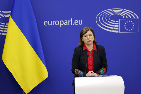 Pressekonferenz im EU-Parlament in Straßburg