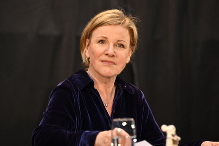 Mariele Millowitsch und Devid Striesow auf der lit.Cologne 2022 in Köln