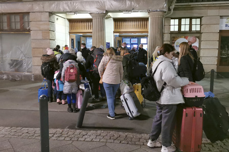 Ankunft ukrainischer Flüchtlinge in Görlitz