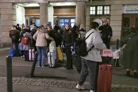 Ankunft ukrainischer Flüchtlinge in Görlitz