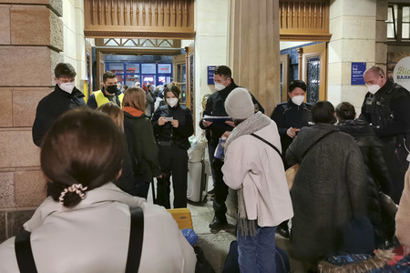 Ankunft ukrainischer Flüchtlinge in Görlitz