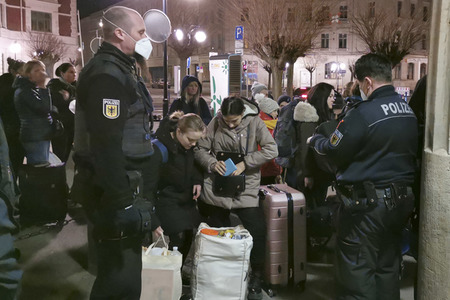 Ankunft ukrainischer Flüchtlinge in Görlitz