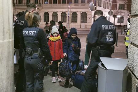 Ankunft ukrainischer Flüchtlinge in Görlitz