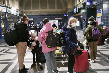 Ankunft ukrainischer Flüchtlinge in Görlitz
