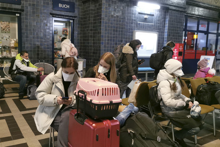 Ankunft ukrainischer Flüchtlinge in Görlitz