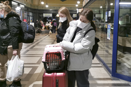 Ankunft ukrainischer Flüchtlinge in Görlitz
